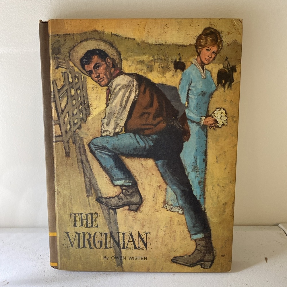 Vintage!!! 1968 The Virginian by Owen Wister Vintage Hardcover Book